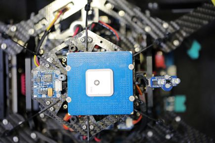 Close up of robotics tech