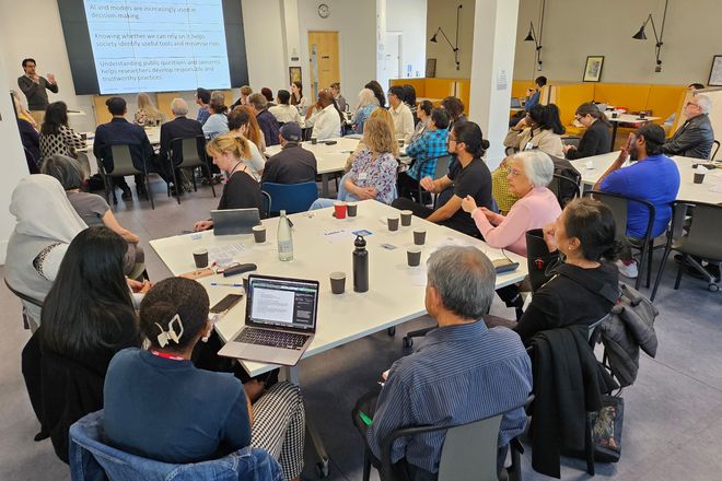 Image showing public engagement at workshop 2 of the Beyond Open Research Project